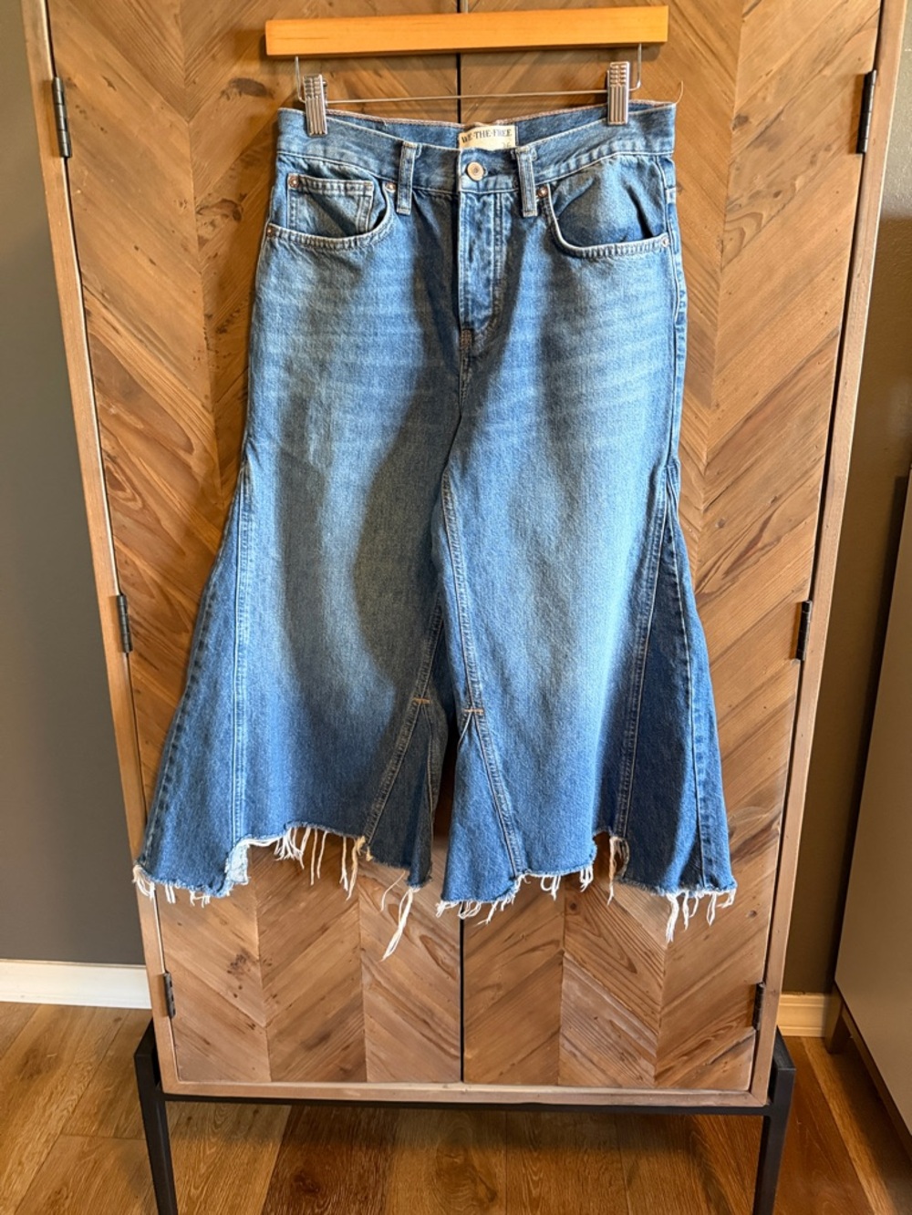 Free People Light Blue Denim Flare Jeans - Women